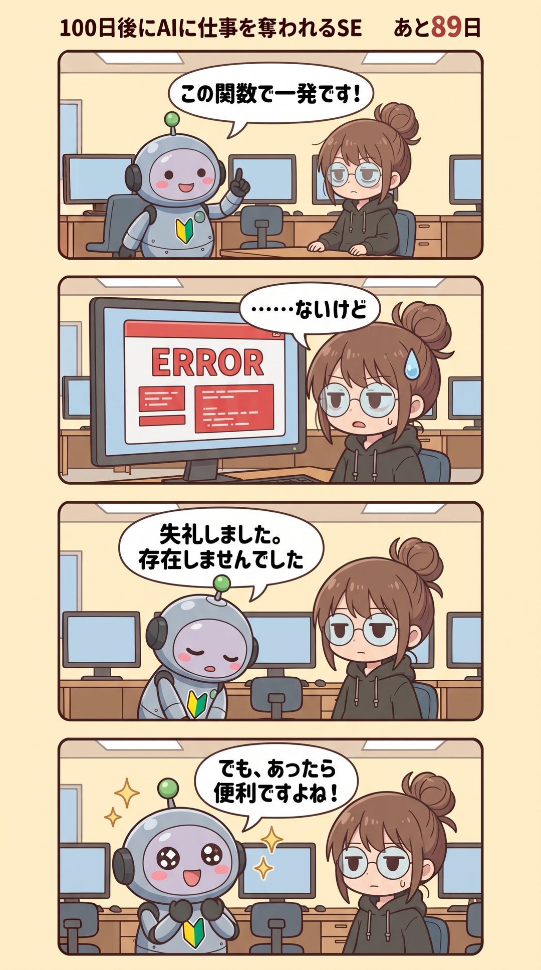 11日目「あったら便利」の4コマ